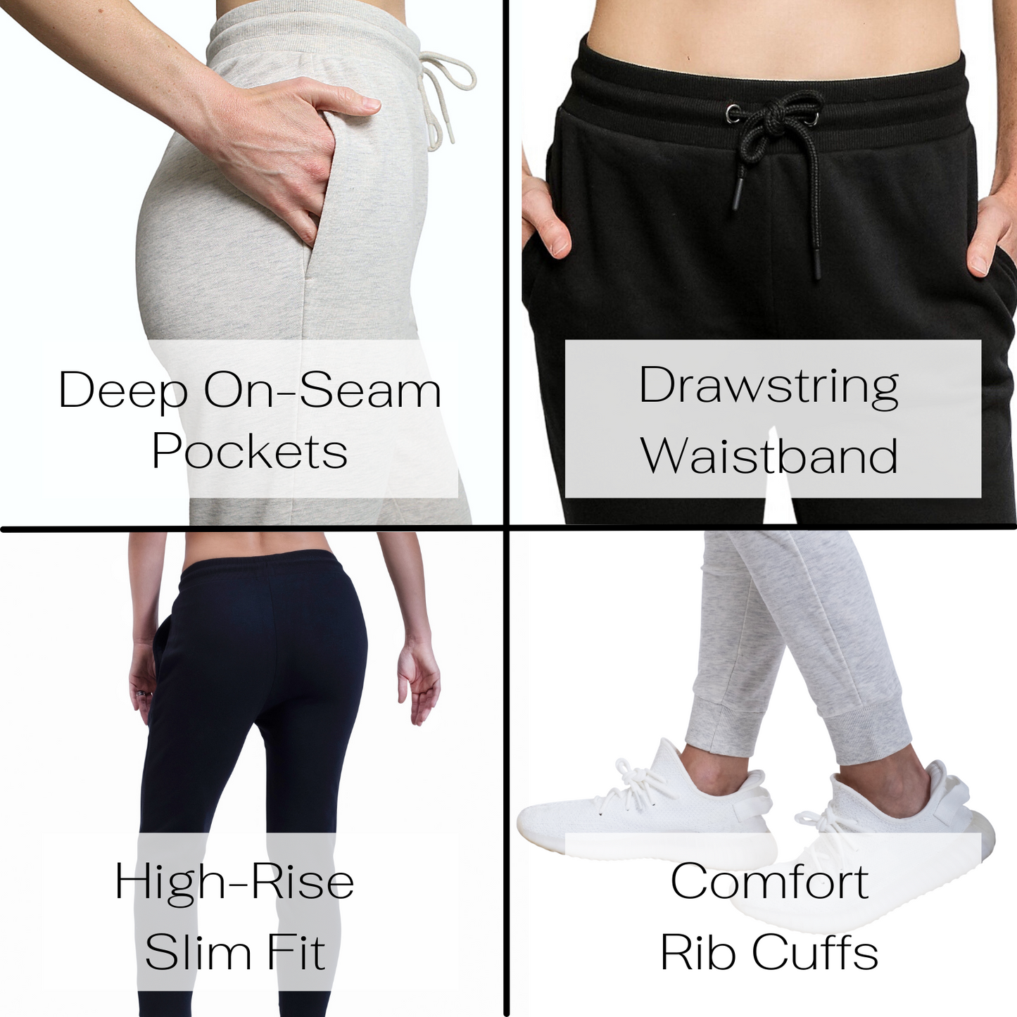 Eco-Joggers for Women -  Black
