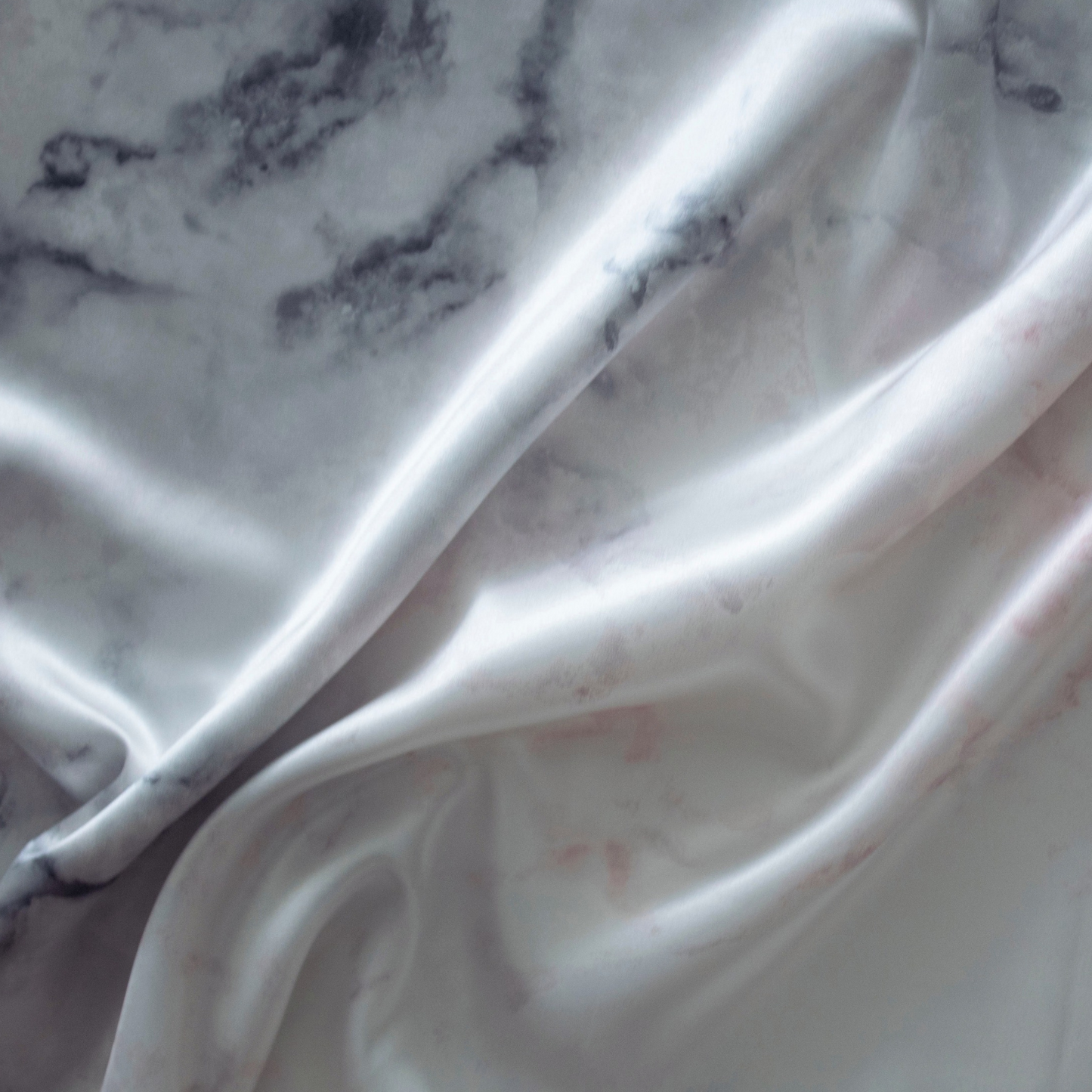 Queen Satin Pillowcase - Pastel Marble