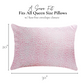 Queen Satin Pillowcase - Pink Leopard