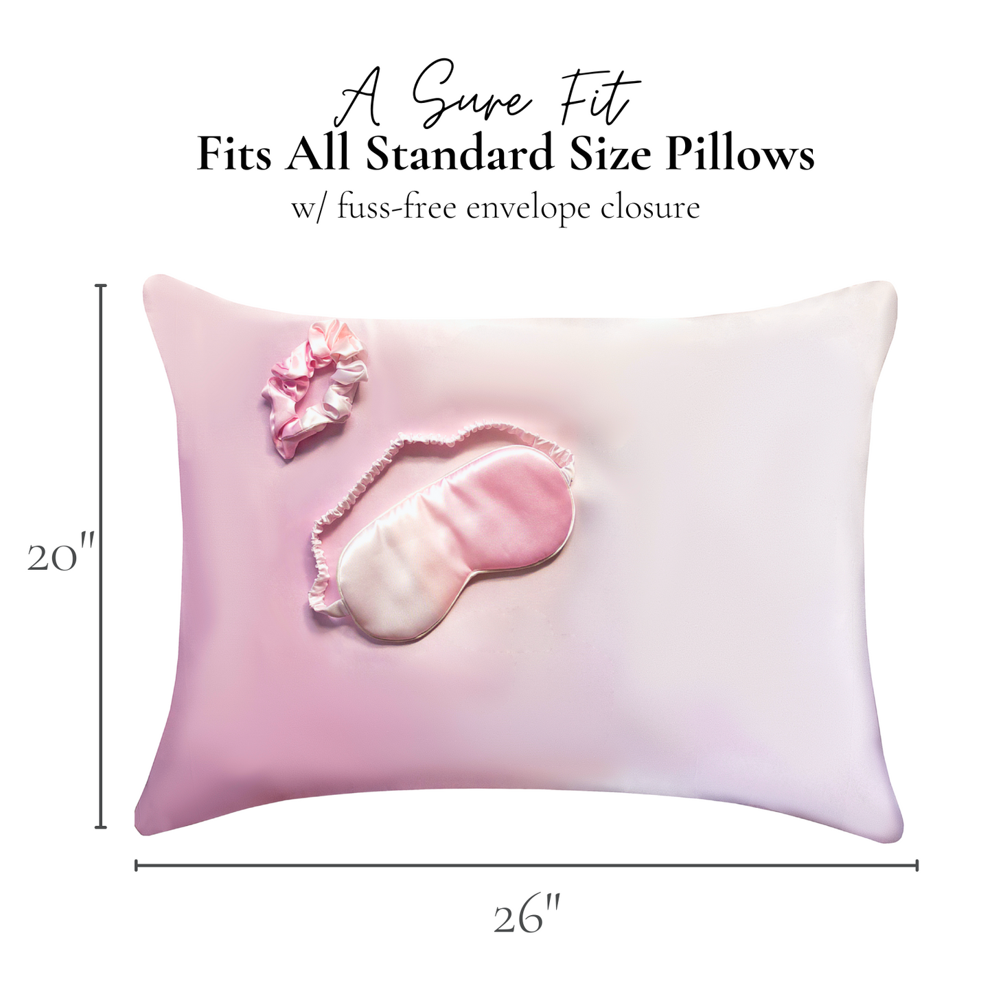 Satin Pillowcase Sleep Set, 2 Pack - Pink Leopard